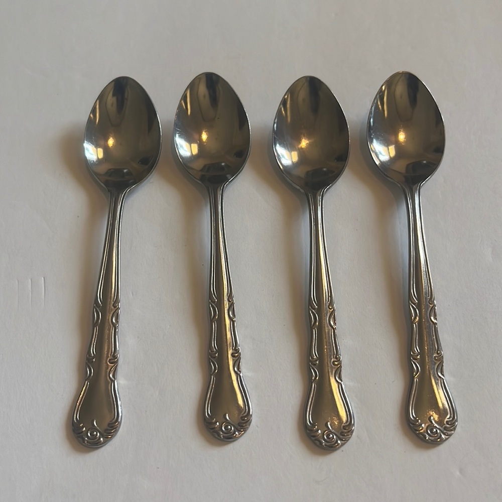 Lot of 4 adcraft japan stainless coffee spoons